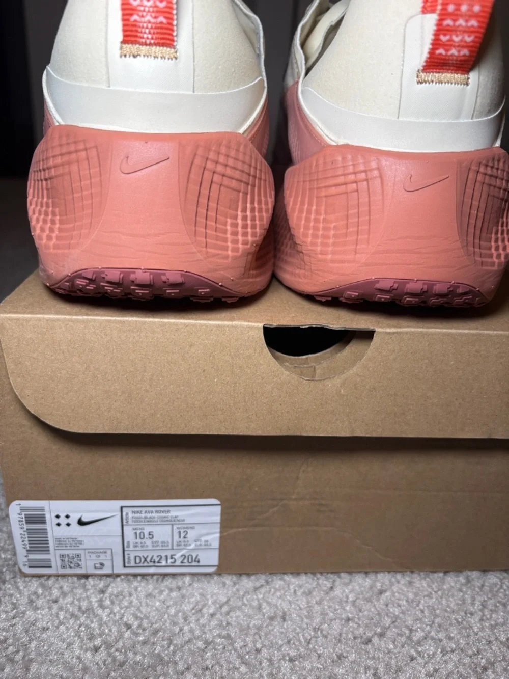 Nike Cream & Rust-Red Ava Rover Sneaker - Picture 6 of 9